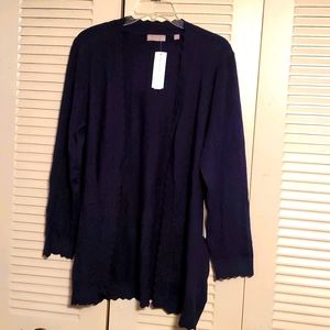 Dark blue cardigan